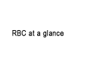 RBC at a glance